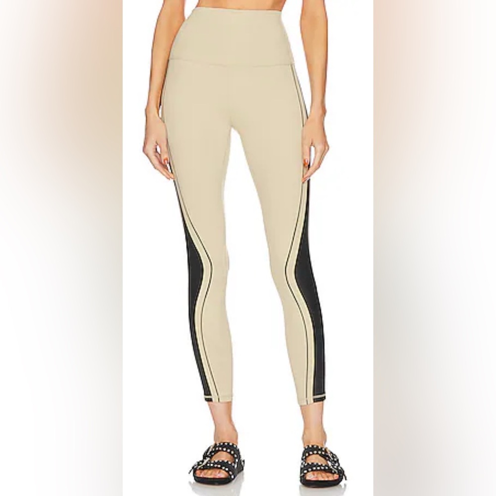 WeWoreWhat Ultra High Rise Legging in Pale Khaki & Black